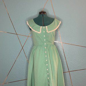 Modcloth x Myrtlewood Perfect Pastures Collared Fit and Flare Dress